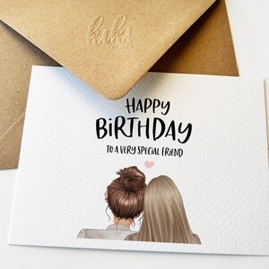 Carte d'anniversaire Bestie - Carte personnalisée meilleur ami