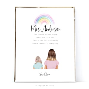 Personalisiertes Geschenk für Lehrer - Dankeschön-Geschenk, Bester Lehrer, Lehrhelfer, Kindergartenlehrer, Schulende, Lehrerdruck