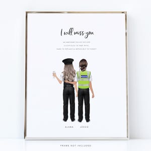 Personalisiertes Geschenk für Arbeitskollegen / Polizei Geschenk / bester Freund der Arbeit / personalisiertes Geschenk für den besten Freund / Polizei