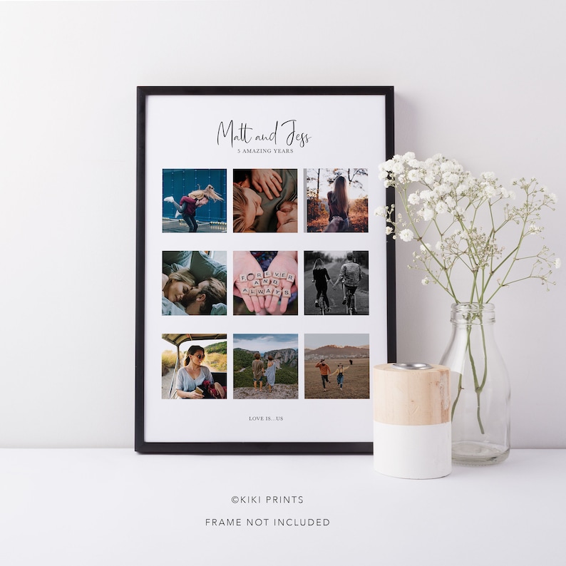 Custom Photo Collage / Photo Collage Gift / Personalised Etsy UK