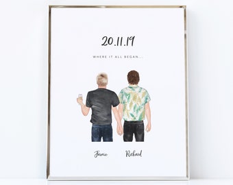 Unique guy gifts | gay man gifts | gay couple gifts | gifts for gay couple | gay love prints | merry christmas love you gift for him