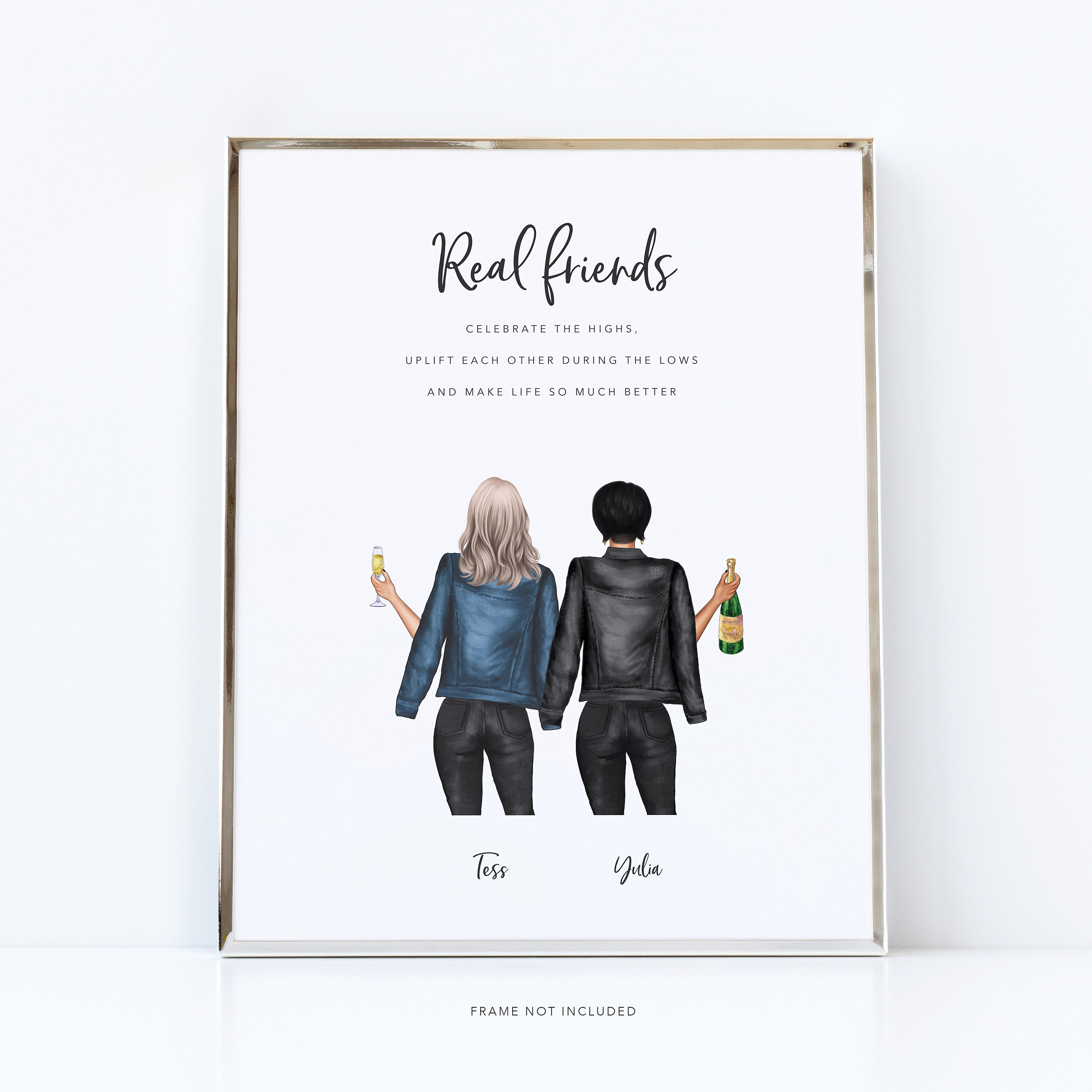 Friendship gift Inspirational quote gift Friendship day gift Friendship Christmas gift Friendship anniversary gift Gift for bestie