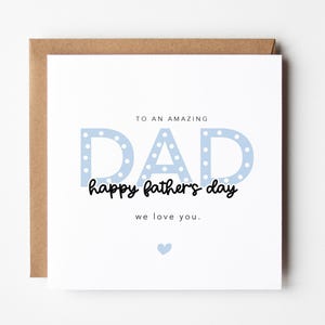 Karte zum Vatertag mit Liebe Herz und Flecken Design - Einfache Kartendesigns