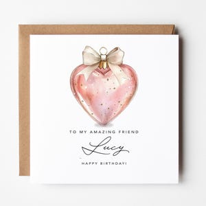 Carte d'anniversaire personnalisée pour ami - Carte de l'amitié avec personnalisation du nom