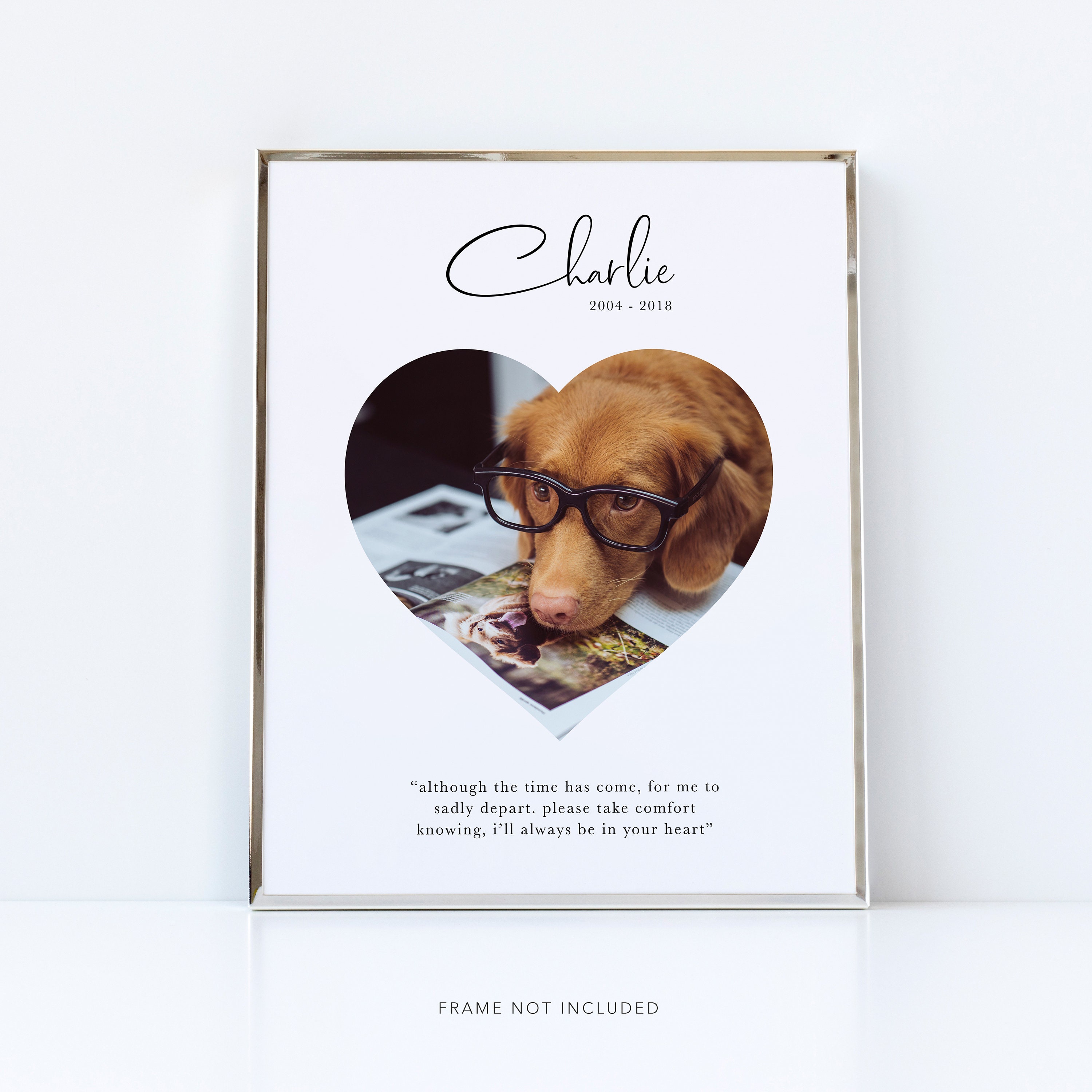 Dog passing gift / Pet memorial print / Pet loss gifts / Pet Etsy