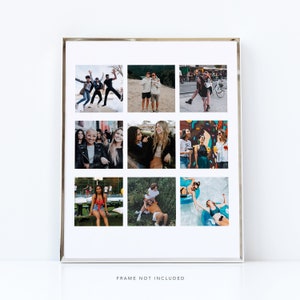 Personalised Friends Photo Collage on Premium Photo Gloss Paper
