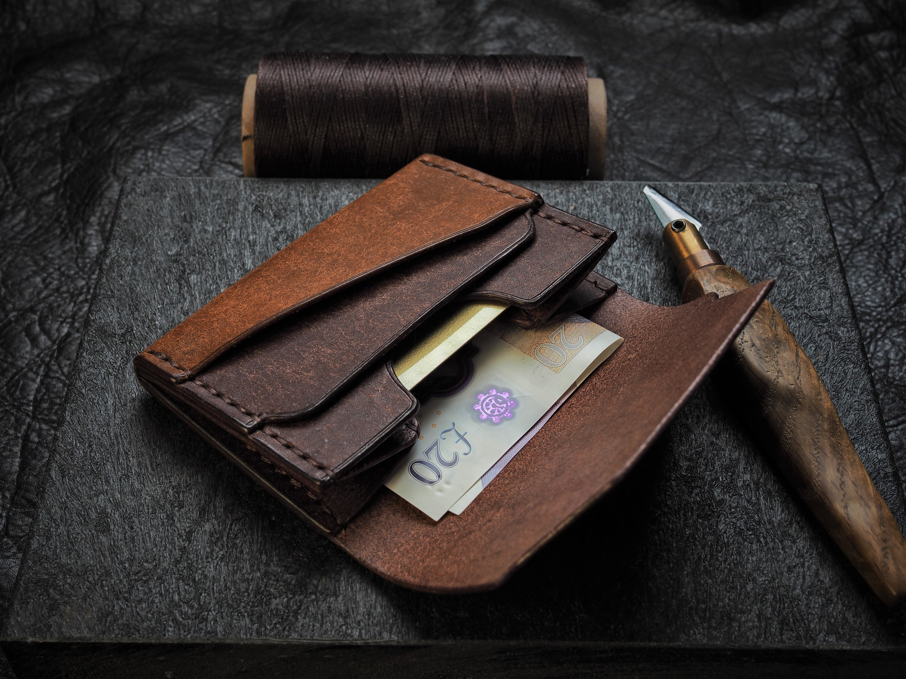 Leather Handmade Wallet Etsy UK