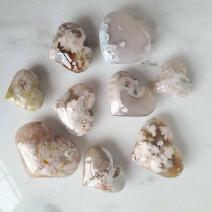Flower Agate Heart