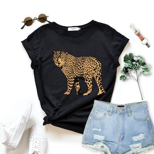 Leopard shirt Tiger print Shirt Tiger face print tshirt birthday gift shirt graphic tee clothing