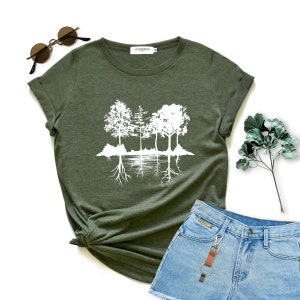 Forest Shirt adventure shirt gift woman tshirt birthday gift shirt graphic tee clothing