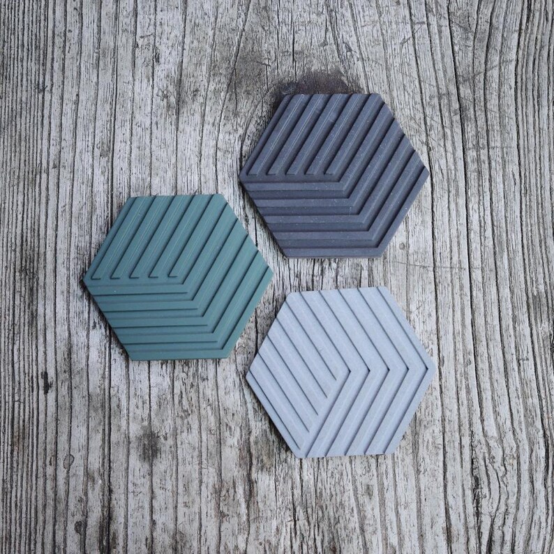 geometry cup cushion tray mold cement cup cushion concrete decorative silicone mold