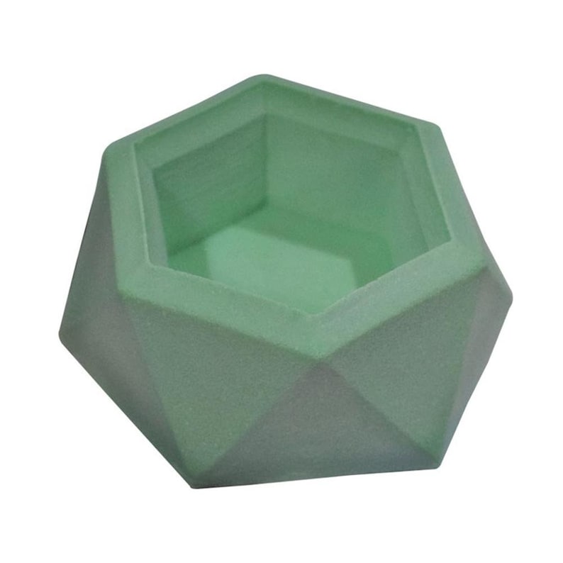 Diamond Shaped Candle Mold Plant Flower Pot Silicone Mold Gypsum Cement Fleshy Flower Bonsai Ashtray Diy Candle Silicone Mold