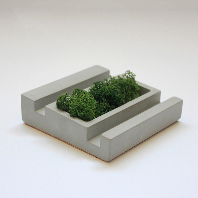 Business card phone concrete holder mold concrete decoration ornaments silicone Succulent plants pot mold