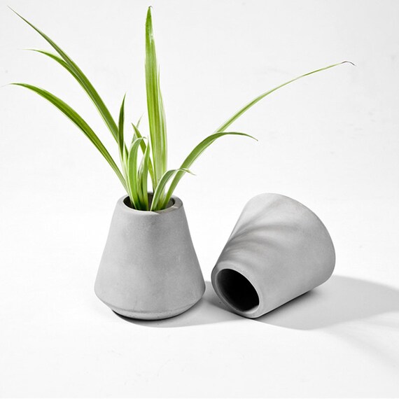 Decorative Concrete Pot Molds Cement Vase Molds Concrete Etsy