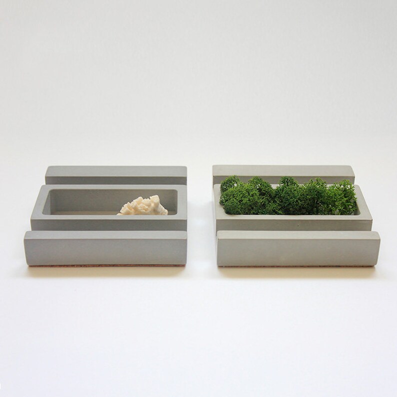 Business card phone concrete holder mold concrete decoration ornaments silicone Succulent plants pot mold