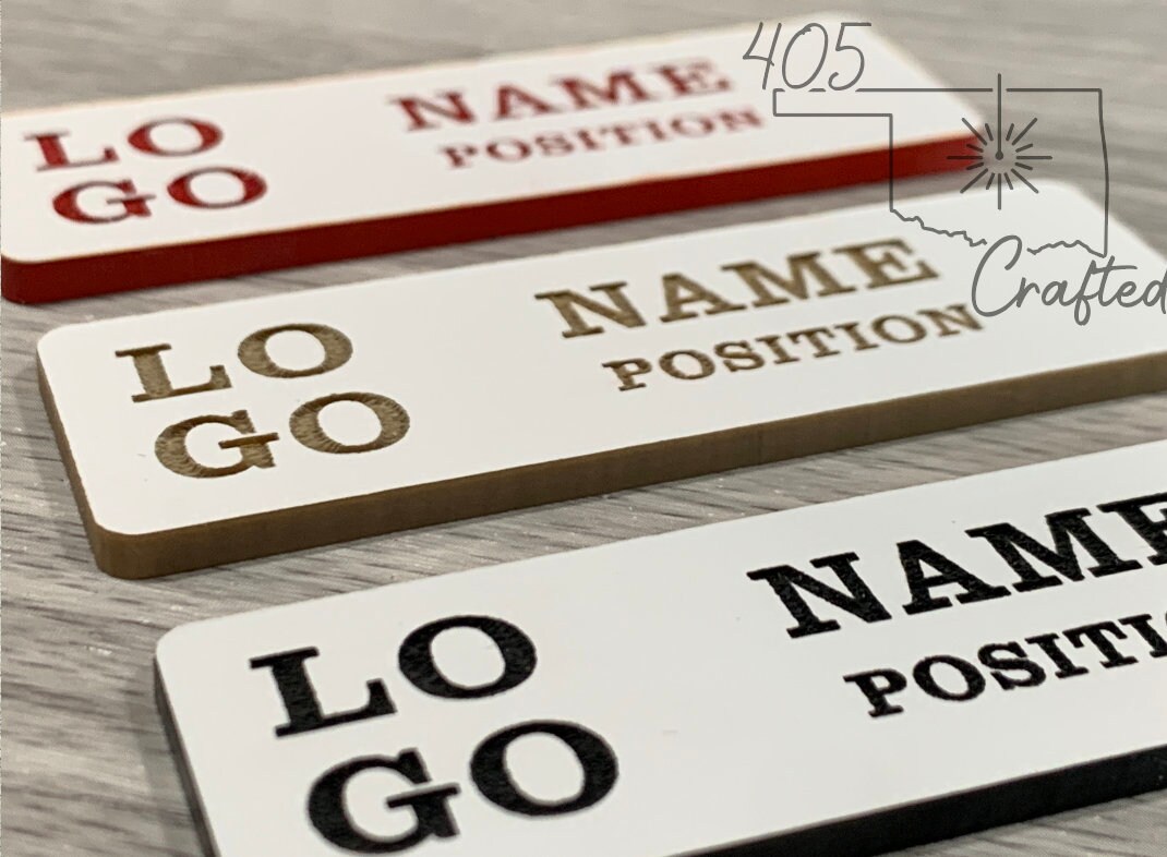 Custom Employee Name Tags - Etsy