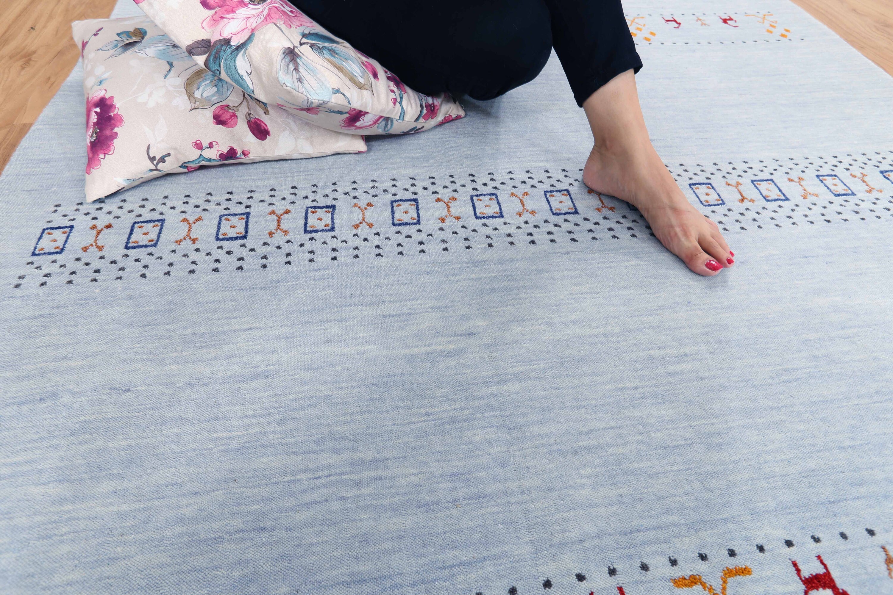 Modern Carpet 5x8 Wool Area Rug Rugs for Nursery Light Etsy