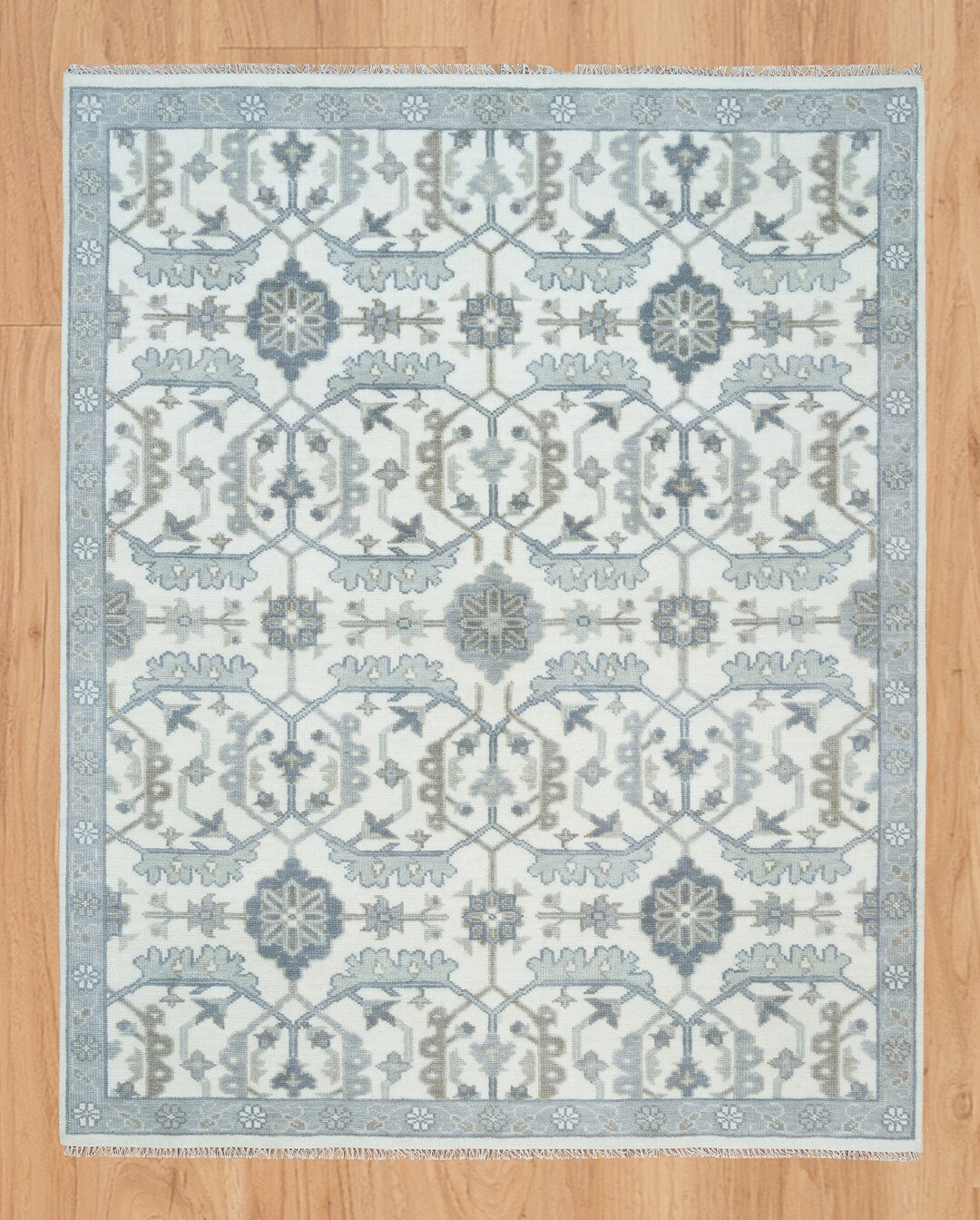 Beautiful Faded Blue Rug, Area Rug 9x12 ,oversize Living Room Blue Rug