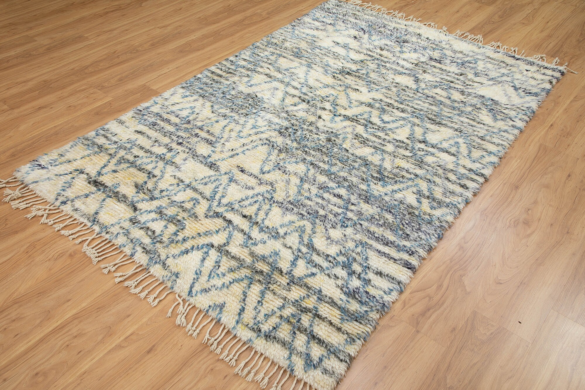 Large Throw Rug Vintage Moroccan Rug full Pile Moroccan Rug Etsy