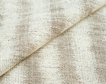 8x10 Neutral Wool Rug Handwoven Warm Minimalist Scandinavian Rug OS_71