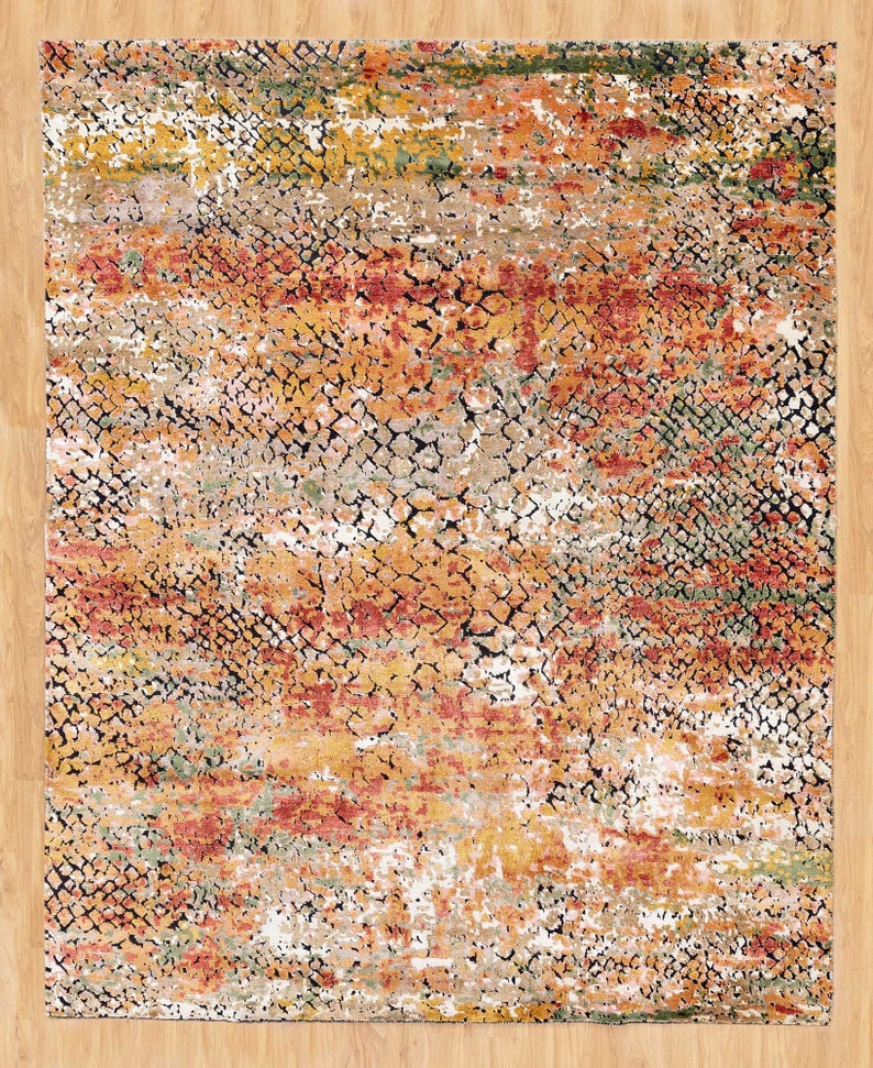 Multi Color Modern Deco Rug Area Rug 8' X 10' Etsy