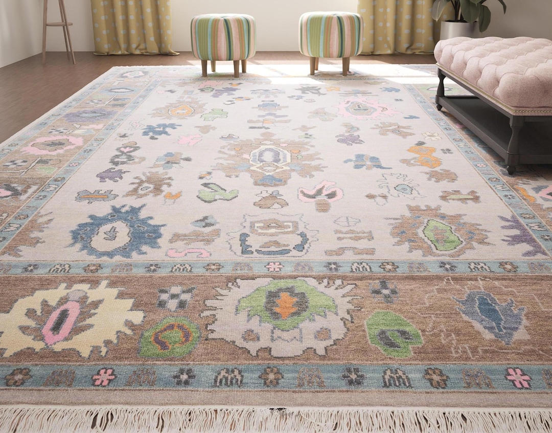 Hyco Rug Handmade Pink Oushak Wool Rug, Rosewater Dream, Turkish Carpet AR_1204 ...