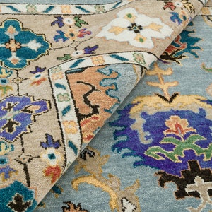 Amazing Design New Oushak Rug, Pastel 8x10 Area Rug  ,10x14 Handmade New Rug , Large abstract rug C_2730
