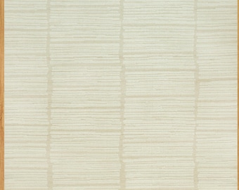 May include: A white textured background with a pattern of horizontal lines. The lines are slightly raised and create a subtle, woven effect.