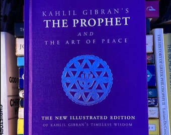Rare Vintage Edition The Prophet and the Art of Peace Kahlil Gibran | Regal Decorative Book | Poetry Book | Book Decor | Coffee Table Book