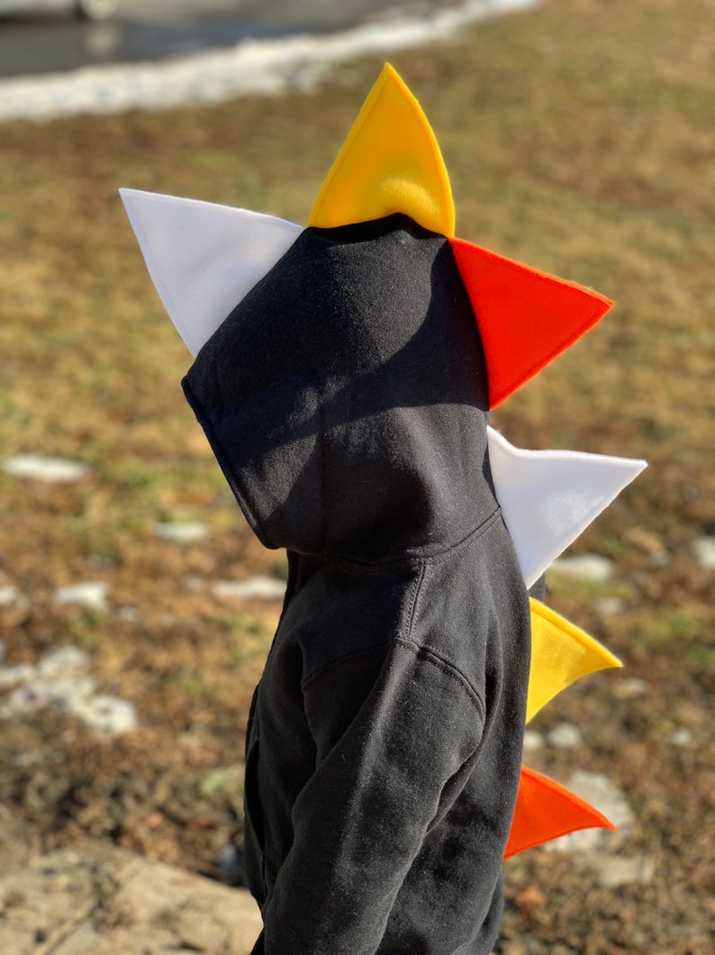 Toddler Kids Dinosaur Hoodie Toddler Black Hooded Sweatshirt Toddler Halloween Shirts Toddler Boy Halloween Costume Dinosaur