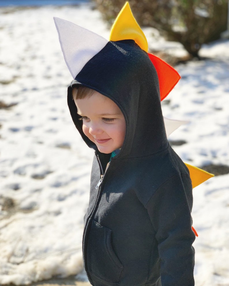 Toddler Kids Dinosaur Hoodie Toddler Black Hooded Sweatshirt Toddler Halloween Shirts Toddler Boy Halloween Costume Dinosaur