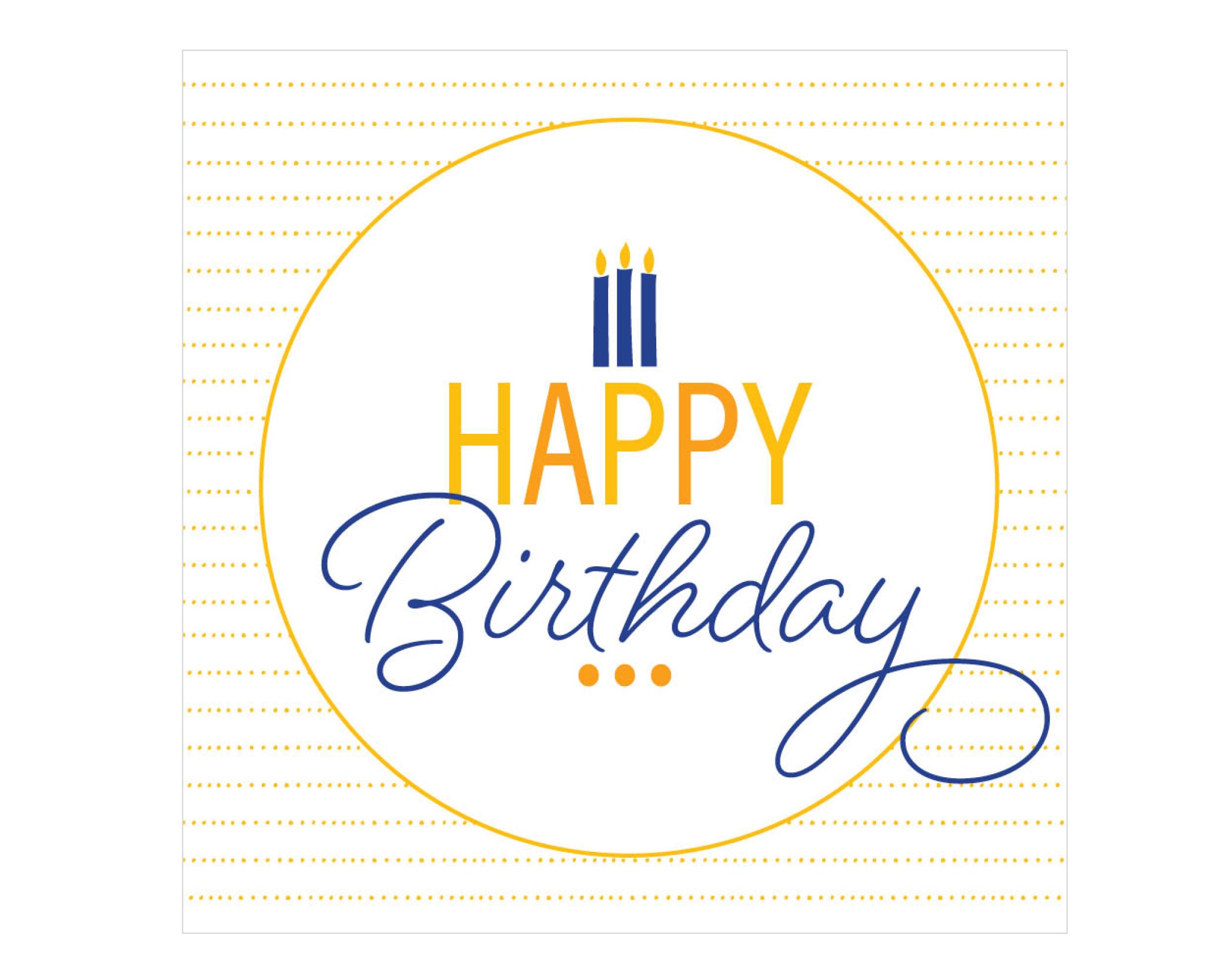 Happy Birthday Tag Square Tag Printable Tag Printable Gift Etsy