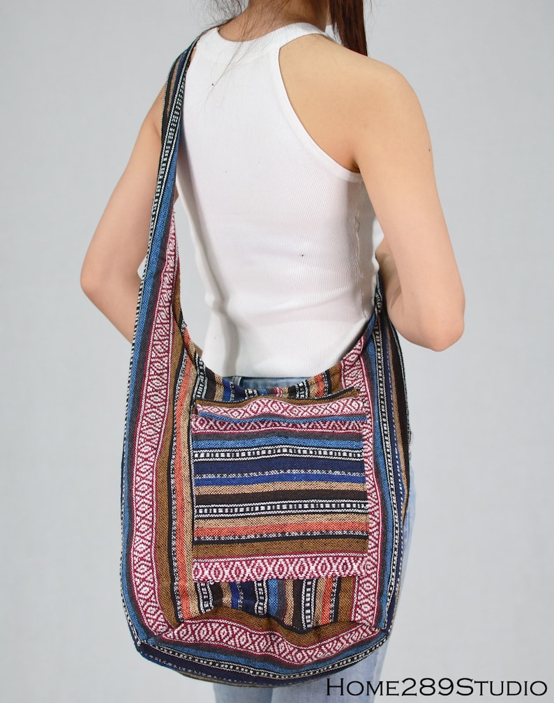 Cotton Bag Cross Body Bag Shoulder Bag Shopping Bag Cotton Etsy