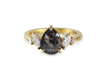 Handmade 1.40ct Five Stone Diamond Engagement Ring, 18ct Yellow Gold