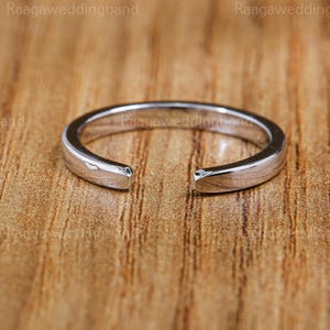 Plain Simple Open Gap Wedding Ring Adjustable Knuckle Ring Minimalist Stackable Band 14k Solid Gold Open Cuff 5 Ring Silver Ring Dainty Gift