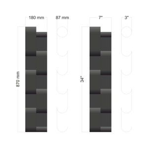 Modern Metal Wine Rack – 6 Bottle Wall Mounted Storage – Minimal Black ...