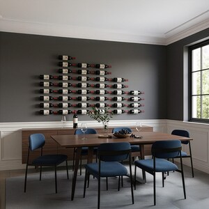 Metal Wall Wine Rack Set – Modern Minimalist Bottle Display (6 Pcs) - Etsy