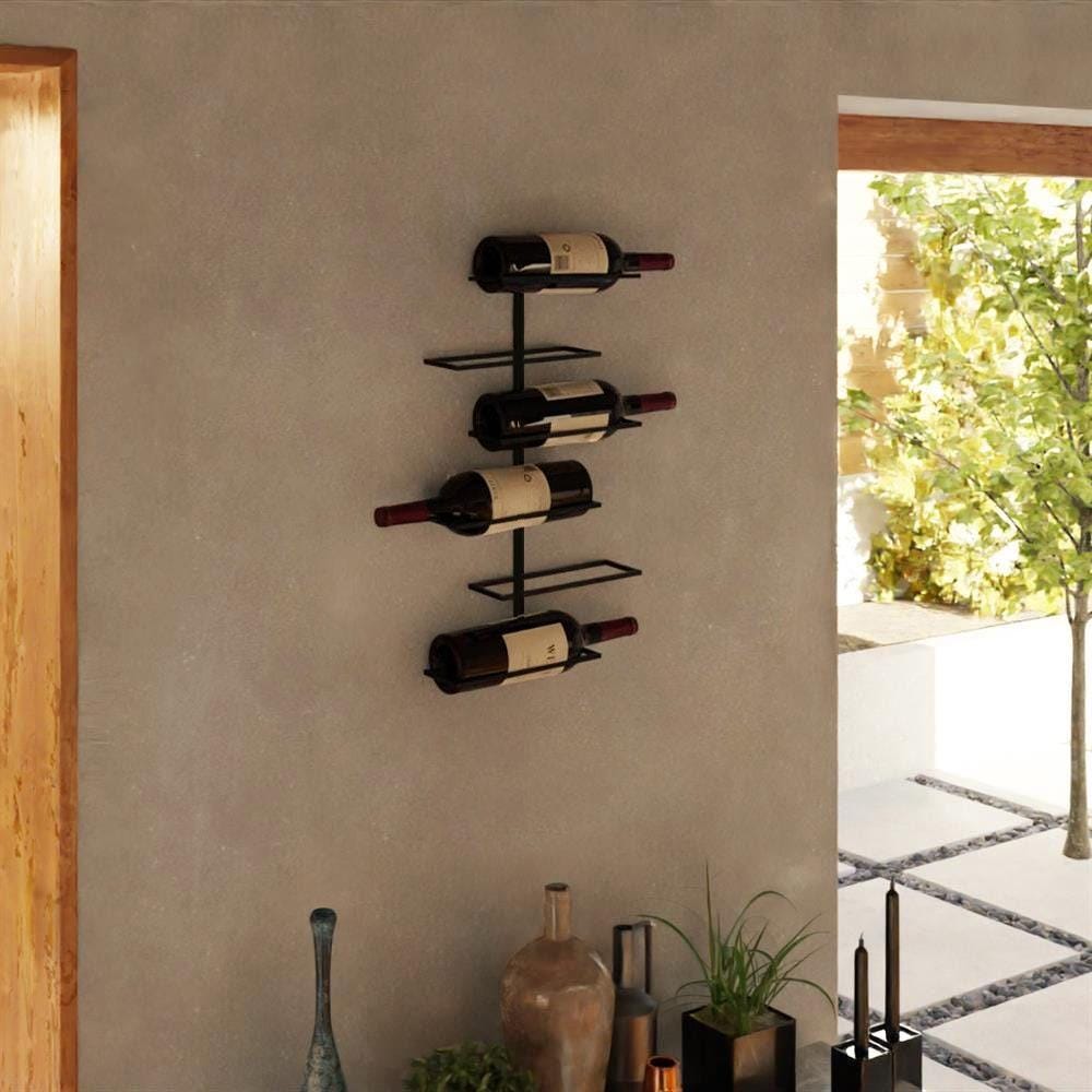 Metal Wine Rack: Wall Mounted, Modern Minimalist Bar Storage - Etsy