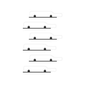 Metal Wall Wine Rack Set – Modern Minimalist Bottle Display (6 Pcs) - Etsy