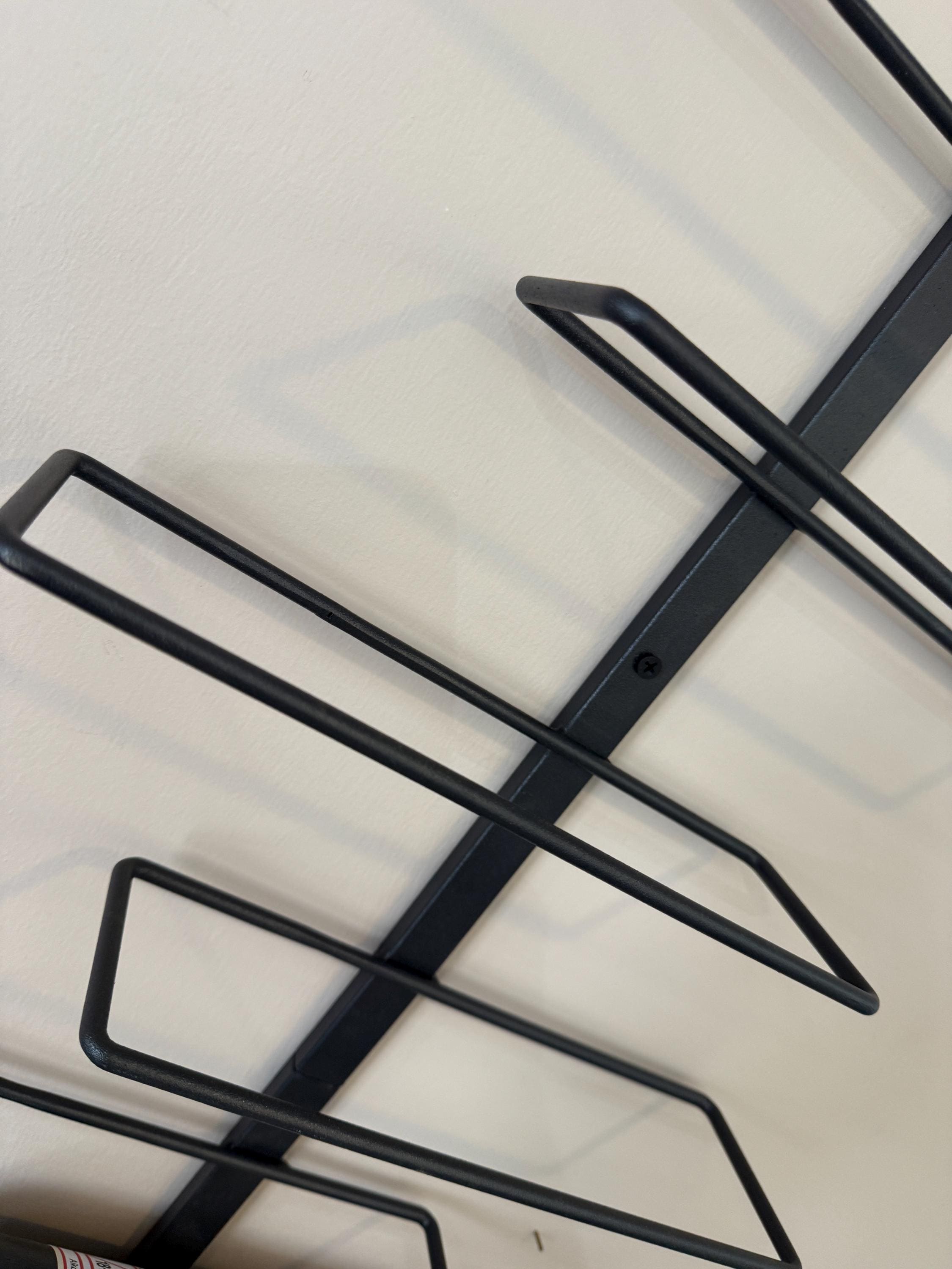 Modern Metal Wall Mounted Wine Rack: Minimalist Bottle Holder - Etsy
