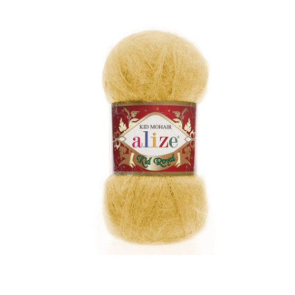 ALIZE KID ROYAL 50 Kid mohair yarn 546 yards-50 grams Winter soft yarn for knitting and crocheting Turkish yarn Color choice