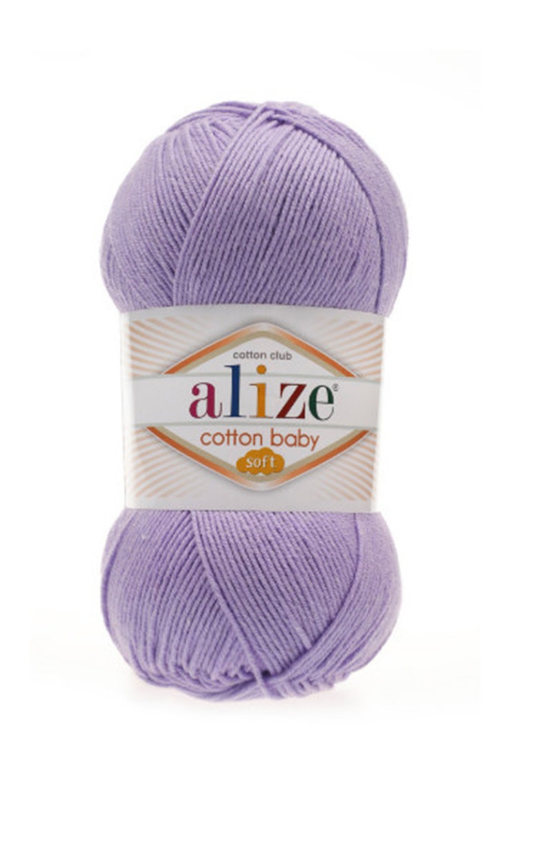Alize Cotton Baby Soft 295 yards-100 grams Yarn for crochet | Etsy