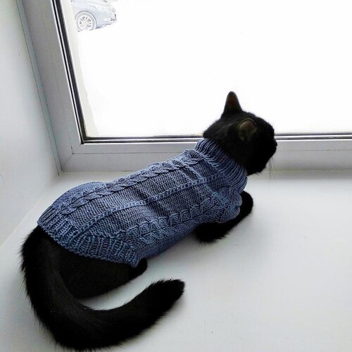 knitting pattern for cat jumper