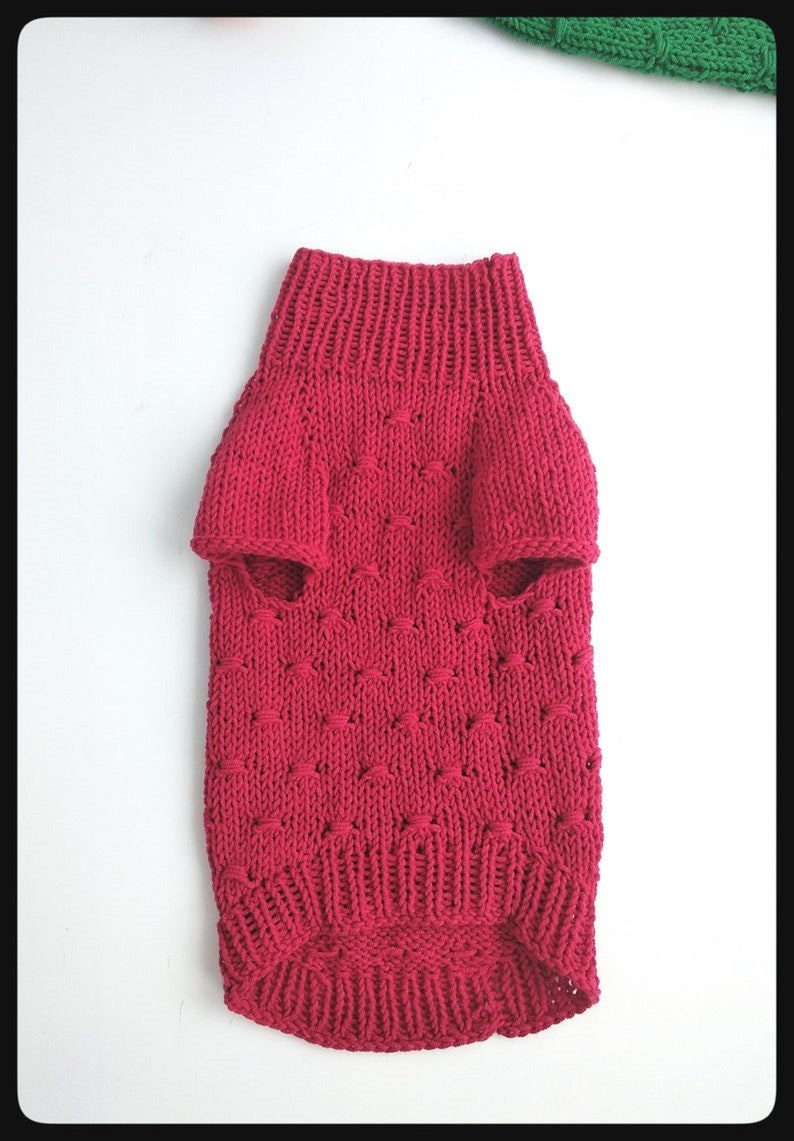Cat jumper pattern chest 1113 inch Knit pattern pet clothes Etsy