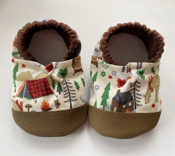 Woodland Baby Forest Animals Moccasins Baby Booties Baby - Etsy