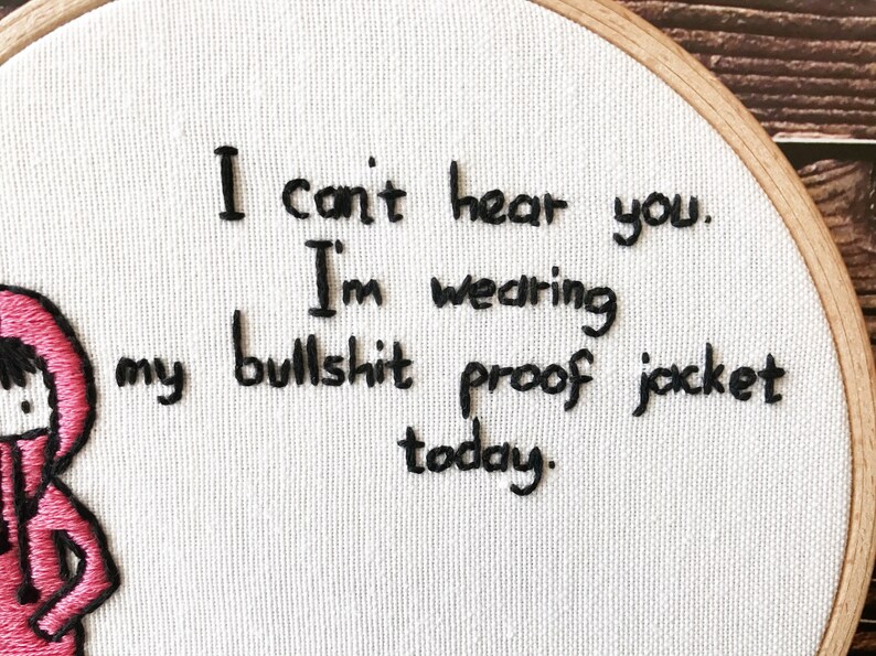 Funny jessecmault hoop art funny quote embroidered funny etsy Funny jessecmault hoop art funny quote embroidered funny etsy