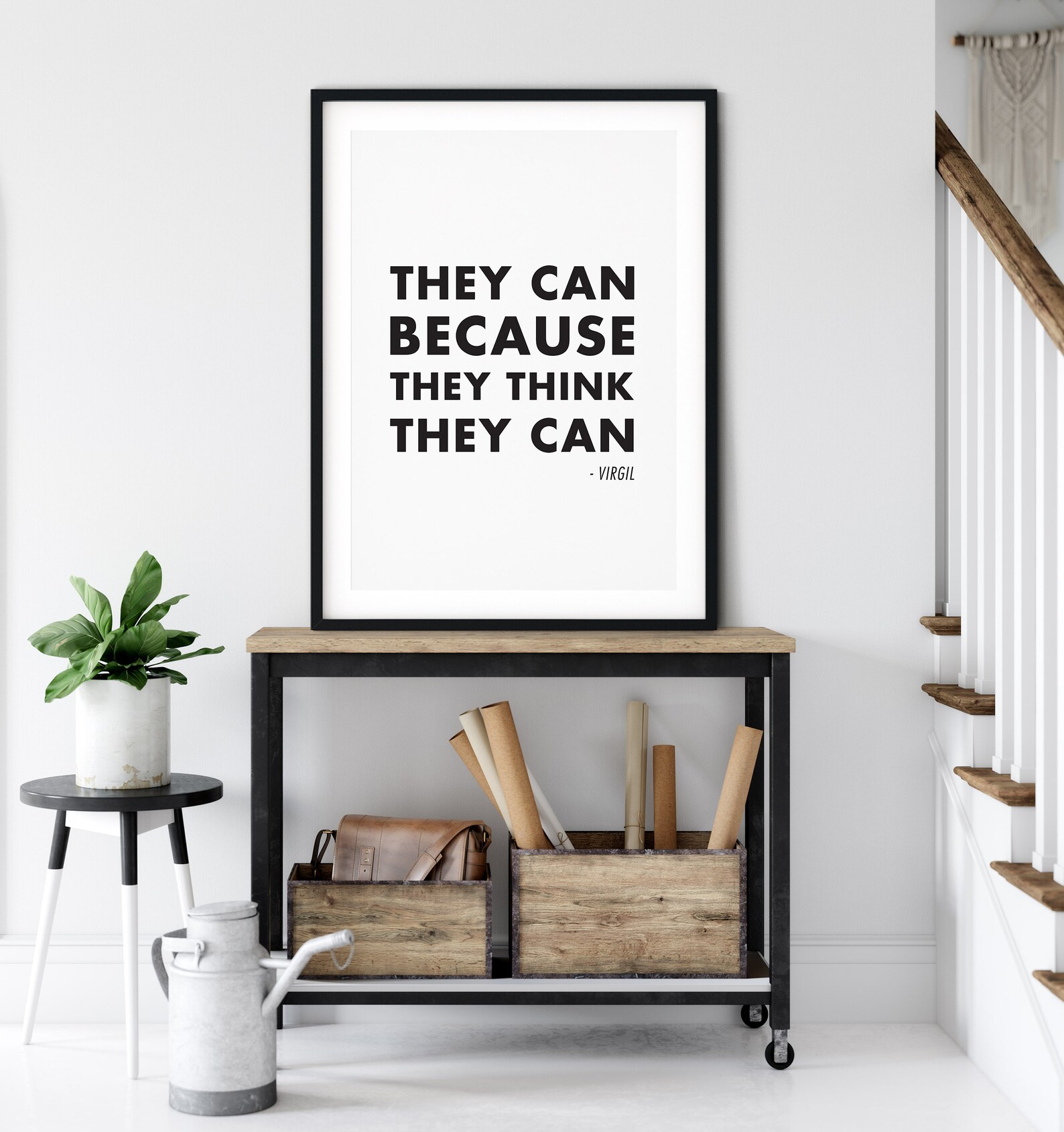 They Can Because They Think They Can Printable Poster Etsy