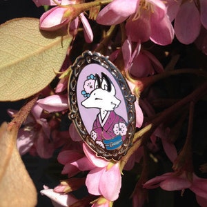Portrait of an Artic Fox - Series 1 - Collectable Enamel Pin