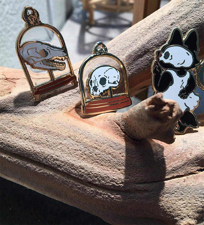 Lynx Skull Cloche - Series 2 - Collectable Enamel Pin