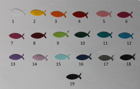 15 Fish Book Tree Decoration Table Decoration Christening Confirmation Communion Wedding